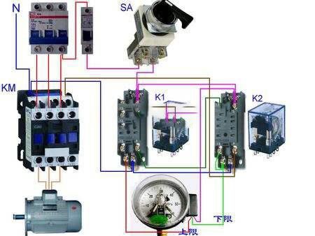 电接点压力表接线图和控制电机实物图，有深入了解过吗？
