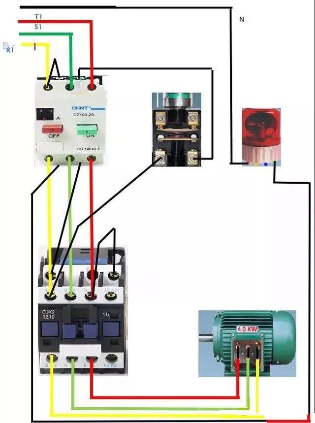 电工初学者必需懂，非常详细的点动控制图解！