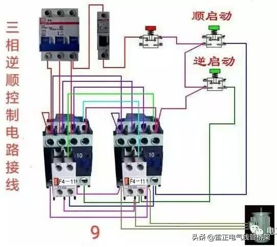 常用交流接触器实物接线彩图，简单明了，一目了然，建议收藏