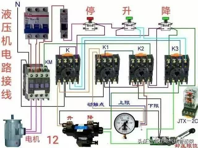 常用交流接触器实物接线彩图，简单明了，一目了然，建议收藏