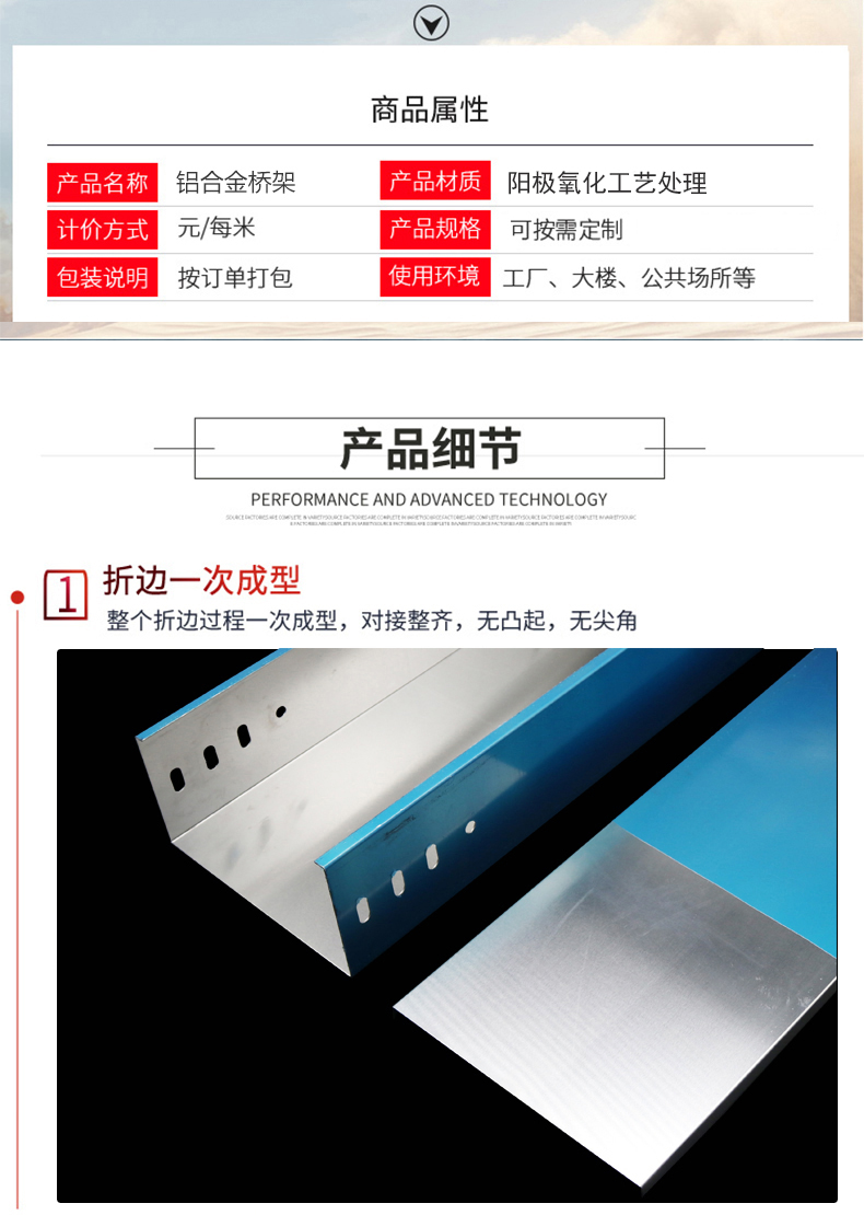 阳极氧化铝合金桥架图片